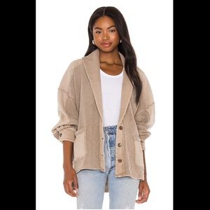 Free People Jordan Jacket in magic mushroom, size XS